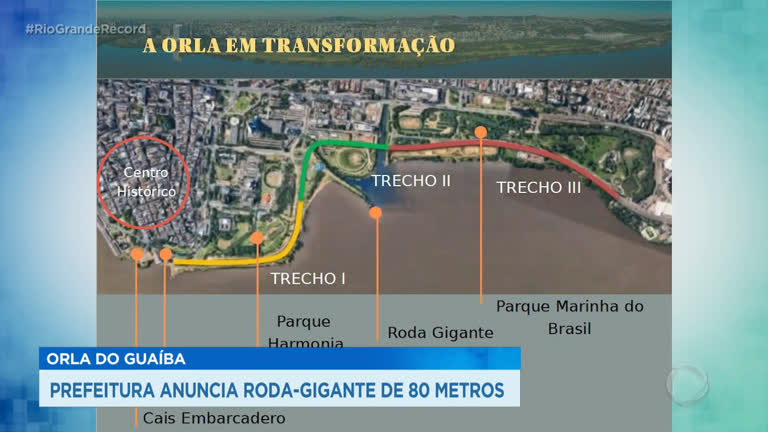 Orla Do Guaiba Prefeitura Anuncia Roda Gigante De 80 Metros Record Tv Rs R7 Rio Grande Record