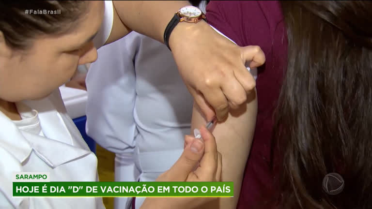 Vídeo: Brasil tem dia "D" de vacinação contra o sarampo