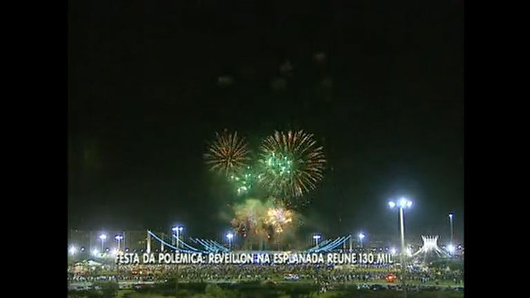 Vídeo: Festa da virada: 130 mil pessoas foram conferir as atrações na Esplanada