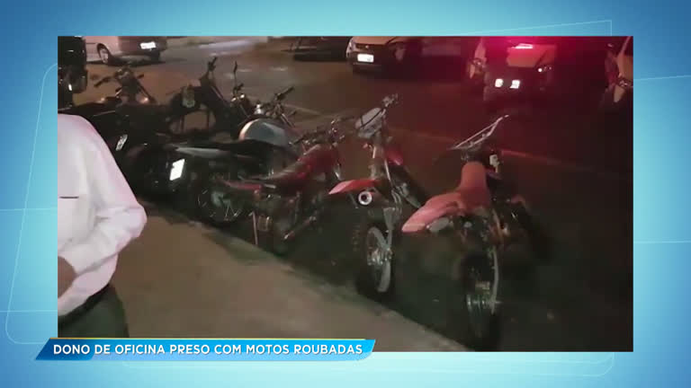 Vídeo: Mecânico é preso suspeito de vender peças de motos roubadas