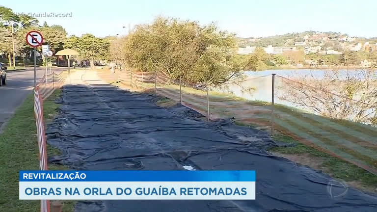 Revitalizacao Obras Na Orla Do Guaiba Retomadas Record Tv Rs R7 Rio Grande Record