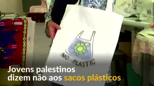 Vídeo: Grupo de jovens palestinos adotam bolsas recicláveis em Gaza