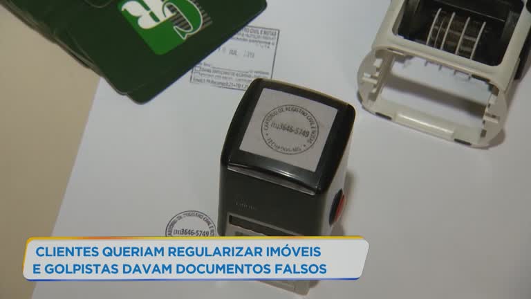 Vídeo: Quadrilha é suspeita de falsificar documentos imobiliários em BH
