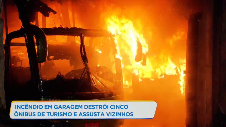 Incendio Em Garagem Destroi Cinco Onibus De Turismo Em Bh Minas Gerais R7 Mg No Ar