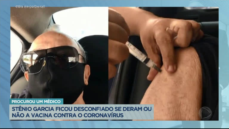 Vídeo: Stênio Garcia revela que ficou desconfiado se tomou dose completa da vacina