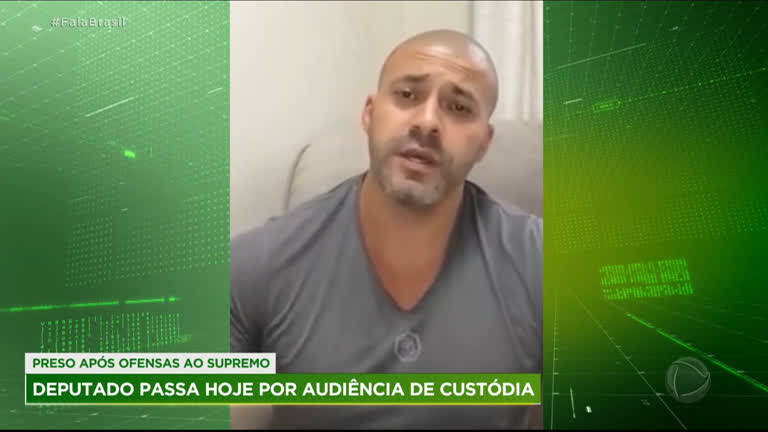 Vídeo: Deputado Daniel Silveira passa por audiência de custódia nesta quinta (18)
