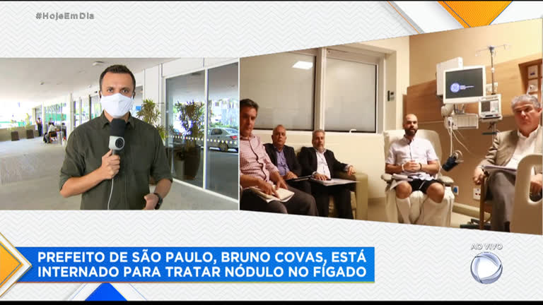 Bruno Covas é internado para fazer sessão de quimioterapia