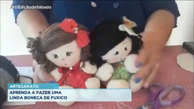 Vídeo: Aprenda a produzir boneca de fuxico