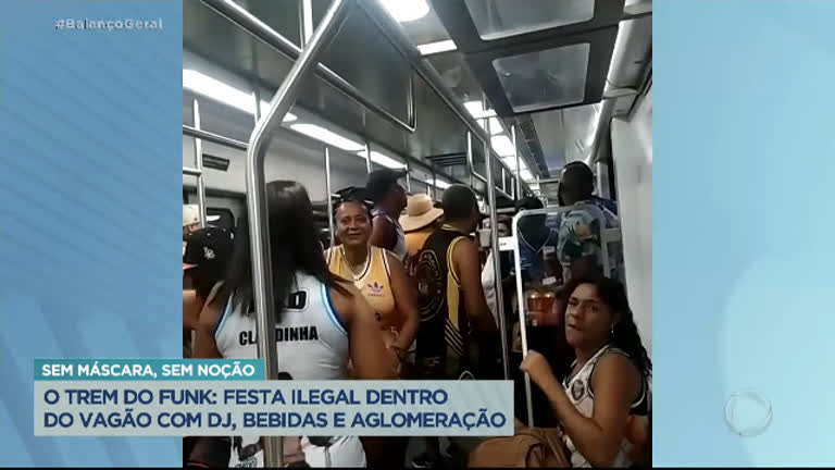 Vídeo: Passageiros fazem baile funk em trem do Rio de Janeiro