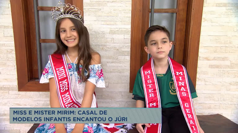 Vídeo: Concurso Miss e Mister Mirim elege as crianças mais bonitas de MG