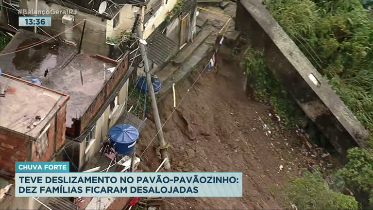 Vídeo: Deslizamento deixa dez famílias desalojadas no Pavão-Pavãozinho