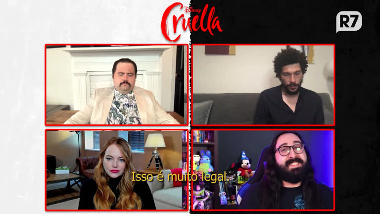Vídeo: 'Cruella': R7 entrevista Emma Stone, Joel Fry e Paul Walter Hauser