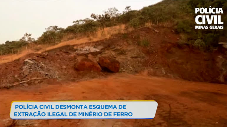 Vídeo: Polícia Civil desmonta esquema de extração ilegal de minério de ferro