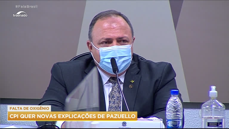 Vídeo: CPI da Covid quer novas explicações de Pazuello sobre falta de oxigênio em Manaus (AM)