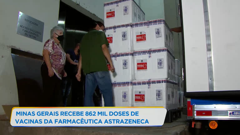 Vídeo: Minas recebe mais de 860 mil doses de vacinas contra covid-19