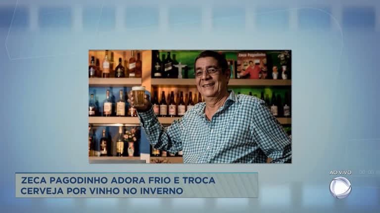 A Hora Da Venenosa Zeca Pagodinho Prefere Vinho No Frio Minas Gerais R7 Balanco Geral Mg