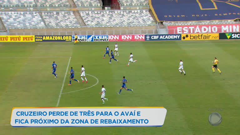Vídeo: Cruzeiro perde em casa para Avaí na Série B do Brasileirão
