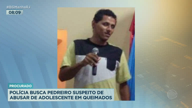 Vídeo: Pedreiro é procurado acusado de abusar da enteada na Baixada Fluminense
