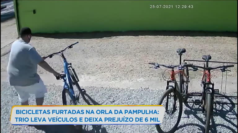 Vídeo: Comerciantes denunciam furtos a bicicletas alugadas na Pampulha