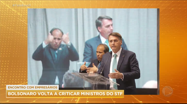 Vídeo: Bolsonaro volta a criticar ministros do STF