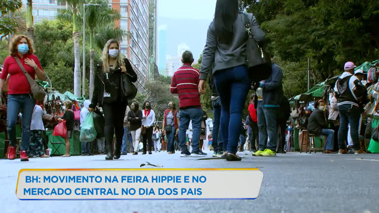 Vídeo: Feira Hippie e Mercado Central têm movimento no Dia dos Pais