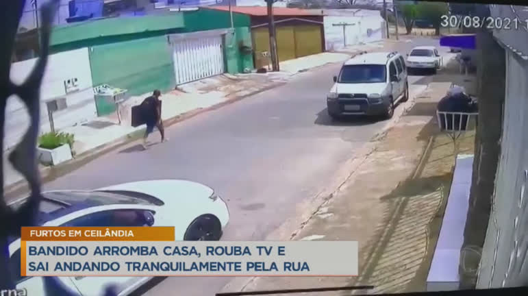 Vídeo: Homem é suspeito de cometer série de furtos em Ceilândia