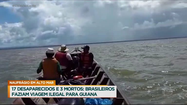 Vídeo: Naufrágio em alto mar deixa 17 brasileiros desaparecidos