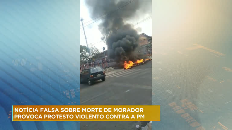 Vídeo: Notícia falsa sobre morte de morador provoca protesto violento