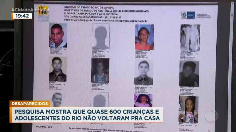 Vídeo: Quase 600 menores desaparecidos ainda não voltaram para casa no RJ