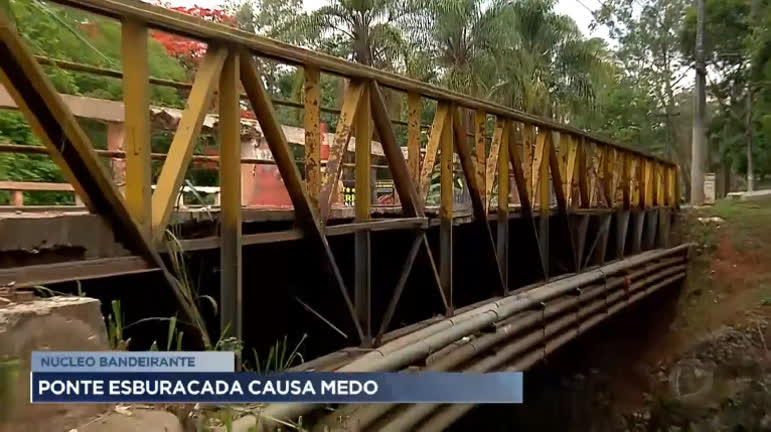 Vídeo: Ponte coloca em risco segurança de pedestres no Núcleo Bandeirante