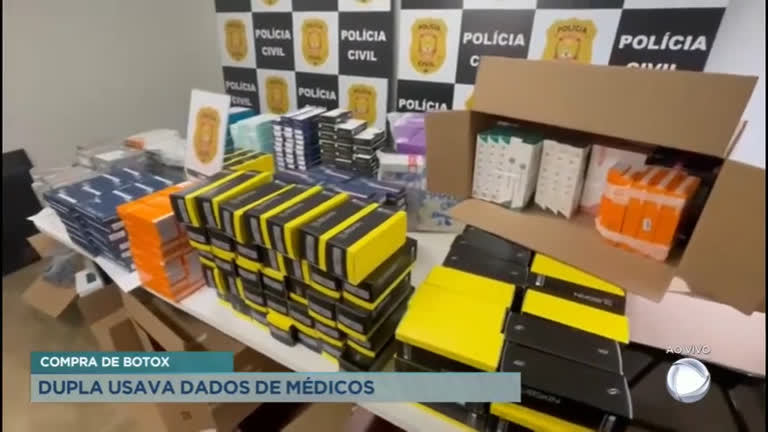 Vídeo: Dupla usava dados de médicos para comprar botox mais barato