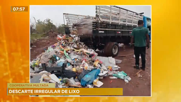 Vídeo: Cooperativa de reciclagem é multada por descarte irregular de lixo