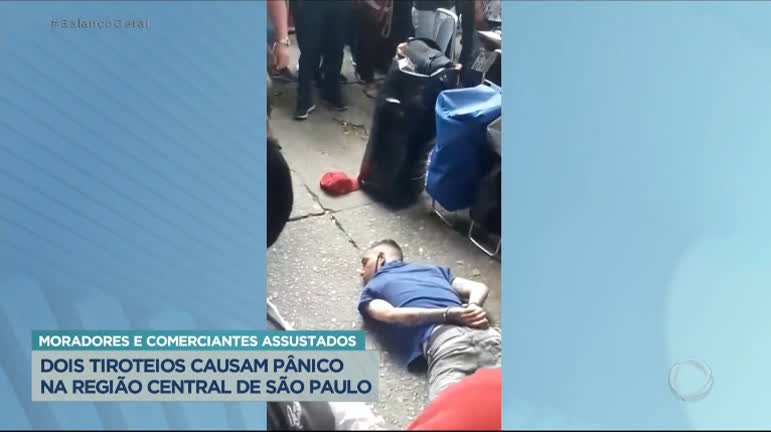 Vídeo: Dois tiroteios causam pânico no centro de São Paulo