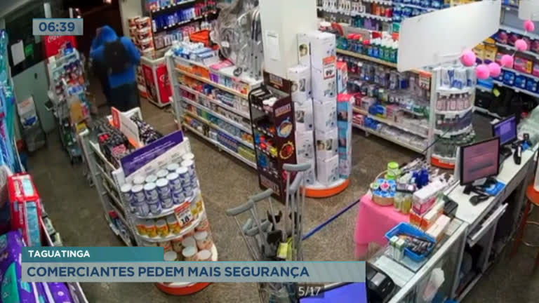 Vídeo: Farmácia é assaltada pela segunda vez em menos de 3 meses