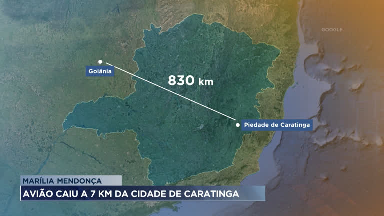Vídeo: Avião que transportava Marília Mendonça caiu a 7 km do destino