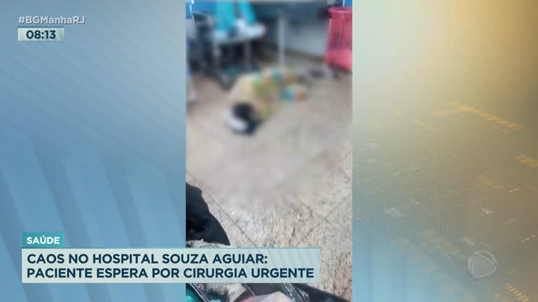 Vídeo: Paciente é gravado dormindo no chão do Hospital Souza Aguiar