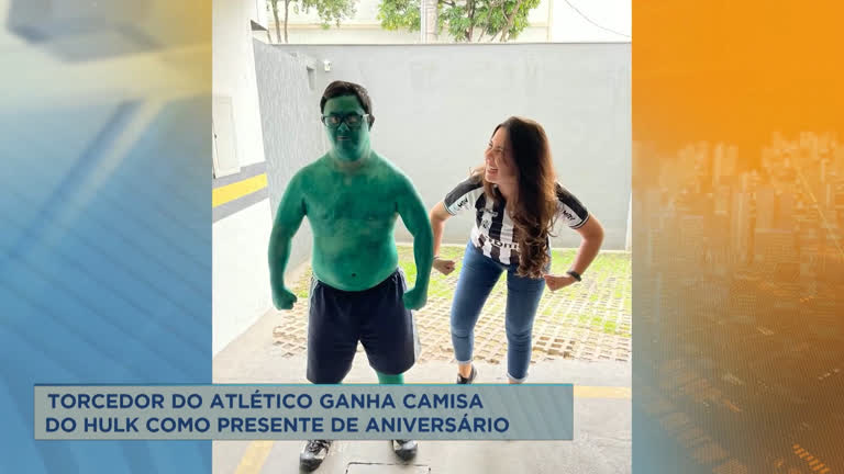 Vídeo: Torcedor do Atlético ganha camisa do Hulk como presente de aniversário