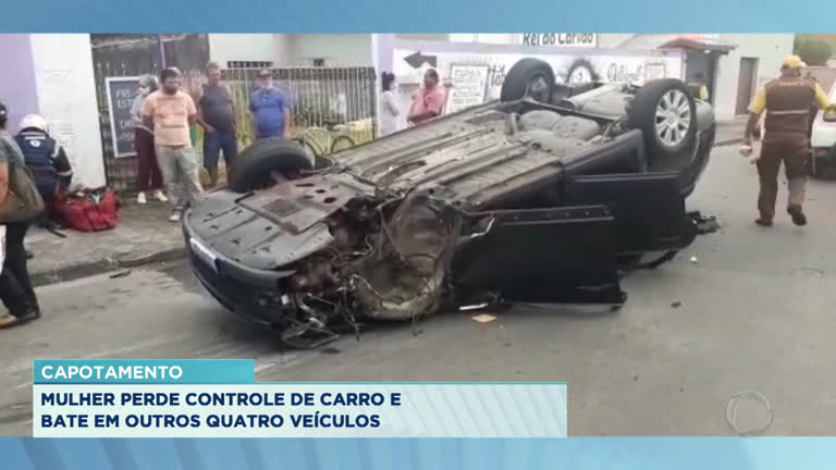 Vídeo: Acidente com capotamento em Itanhém