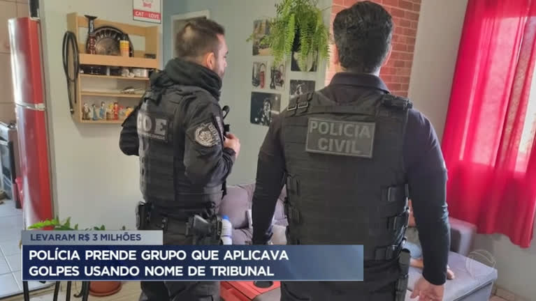 Vídeo: Grupo é preso por se passar por juízes e aplicar golpe de R$ 3 milhões