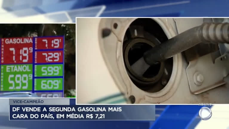 Vídeo: Gasolina do Distrito Federal é segunda mais cara do país