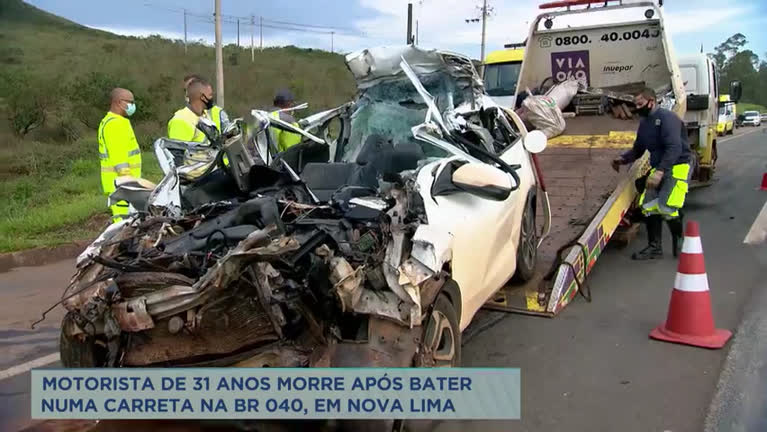 Vídeo: Acidente que matou motorista na BR-040 será investigado