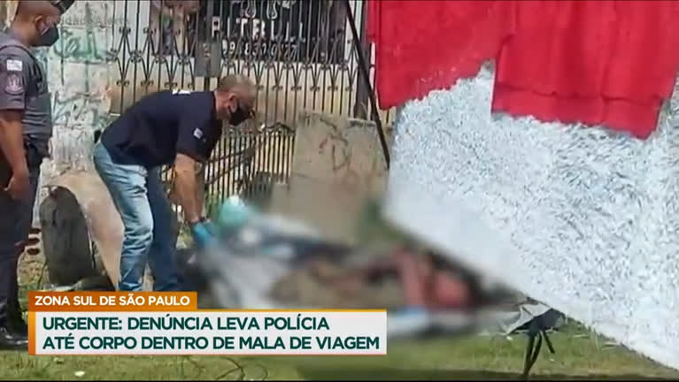 Vídeo: Corpo é encontrado dentro de uma mala na zona sul de São Paulo