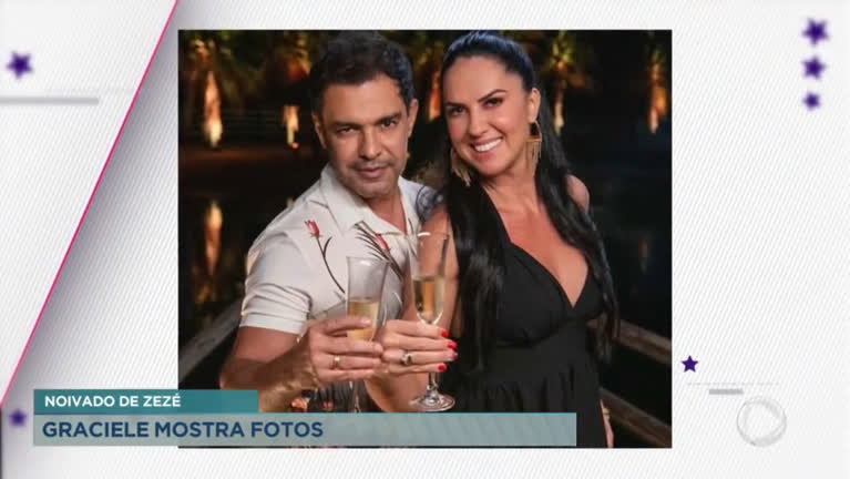 Vídeo: Zezé di Camargo e Graciele Lacerda divulgam fotos do noivado
