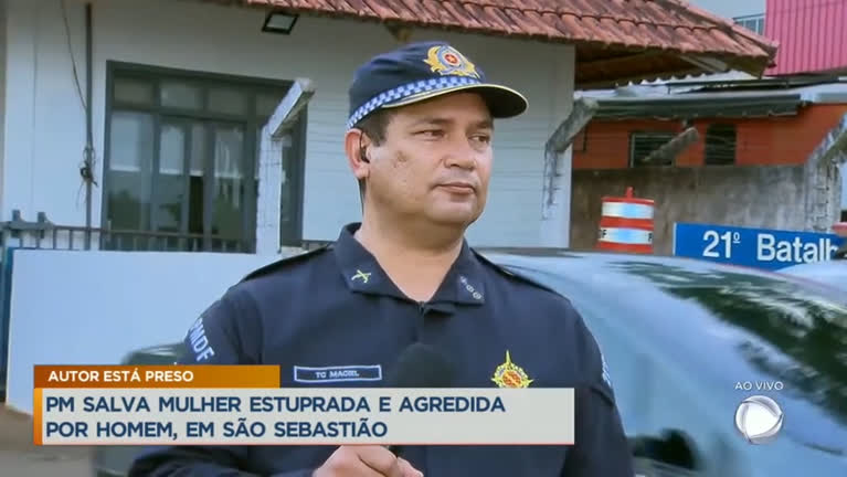 Vídeo: Policiais encontram mulher desfalecida após estupro em São Sebastião