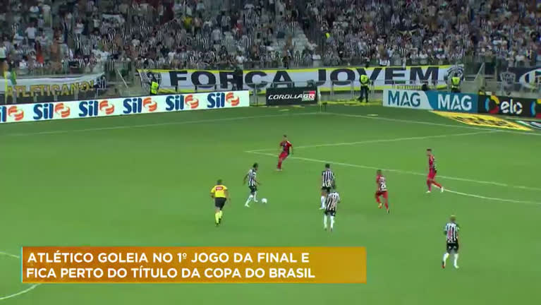 Vídeo: Atlético goleia no primeiro jogo da final da Copa do Brasil