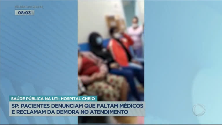 Vídeo: Pacientes denunciam falta de médicos e condições precárias em hospital de Diadema