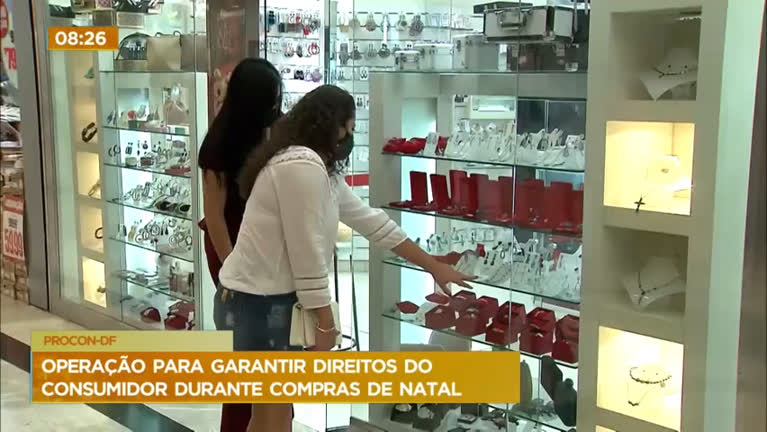 Vídeo: Procon faz operação de fiscalização em lojas do DF para vendas de final de ano