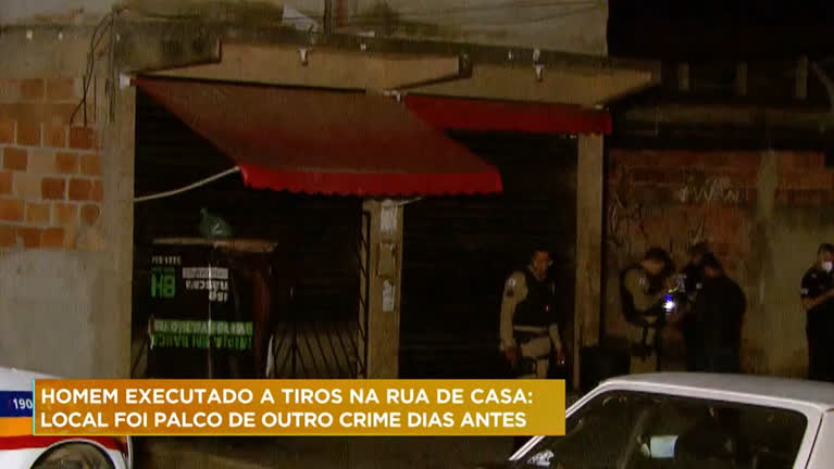 Vídeo: Homem é executado a tiros na rua de casa em Belo Horizonte
