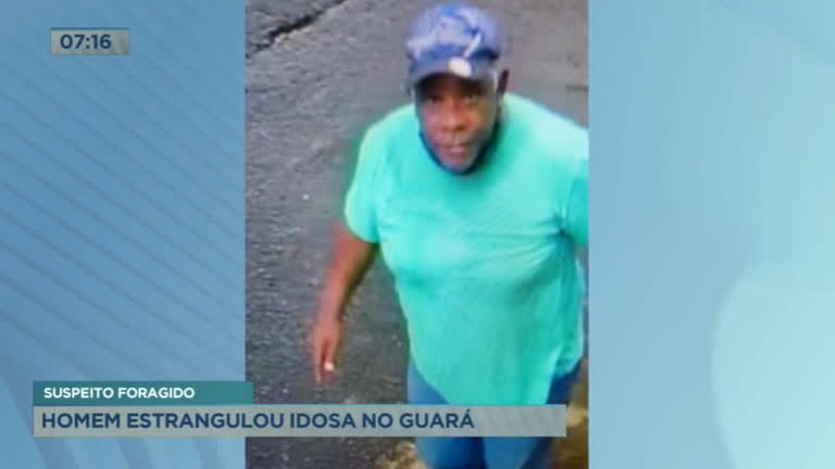 Vídeo: Suspeito de matar idosa no Guará (DF) continua foragido da polícia