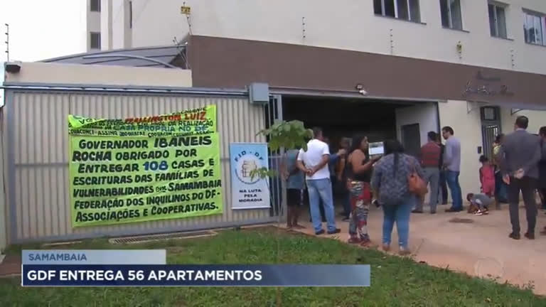 Vídeo: GDF entrega 56 apartamentos em Samambaia